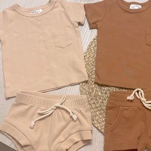Mebie Baby Oat Organic Cotton Short Set  3-6 months